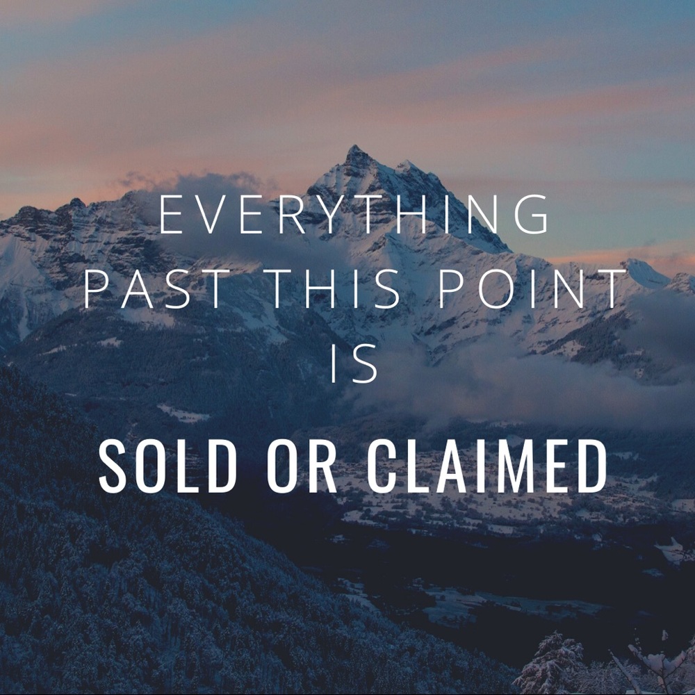 Sold past this point